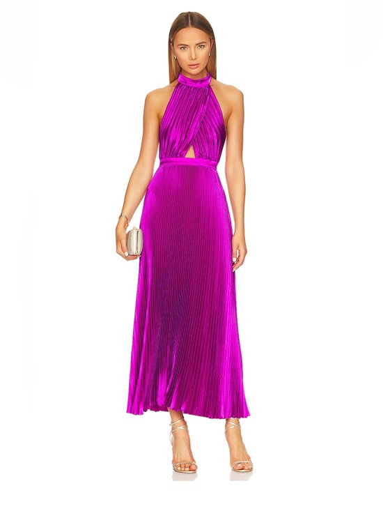 L’Idee Dresses & Skirts - L’idee renaissance gown grape magenta pink formal black tie wedding guest dress